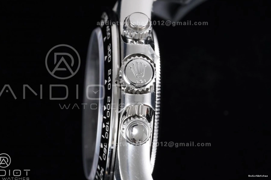 SoftTouch Diamonds Strap Silver Daytona VS4131 on Dial Edition 816 Oysterflex 1:1 VSF Best Black V2 (Weighted) 126519 1123
